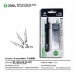 2UUL BL11 BBshark Black Knight Aluminum Handle Blade set（with 3 No.11 Blades） – Image 5