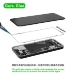 2UUL Guru Glue Soft Buffer Adhesive for Phone Repair 30ML(Black/White) – Image 2