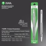 2UUL TW31 Ultrahard insulative Ceramic Tweezer for Precise Phone Board Repair – Image 2