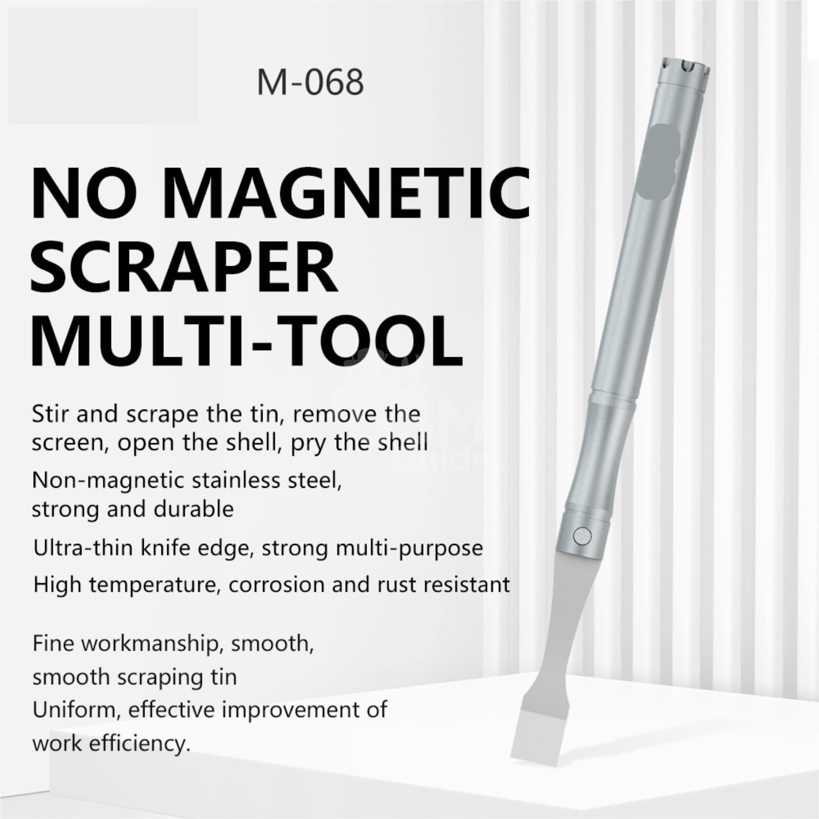Ants hear no magnetic scraping tin knife 1 MaAnt M068 – Outil Multifonction Non Magnétique pour Grattage d'Étain – Image 1