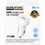 Chargeur voiture BOROFONE 20W single port