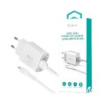 DEVIA SMART SERIES CHARGER SUIT 2.4A WITH TYPE-C CABLE (EU, 5V, 2USB)