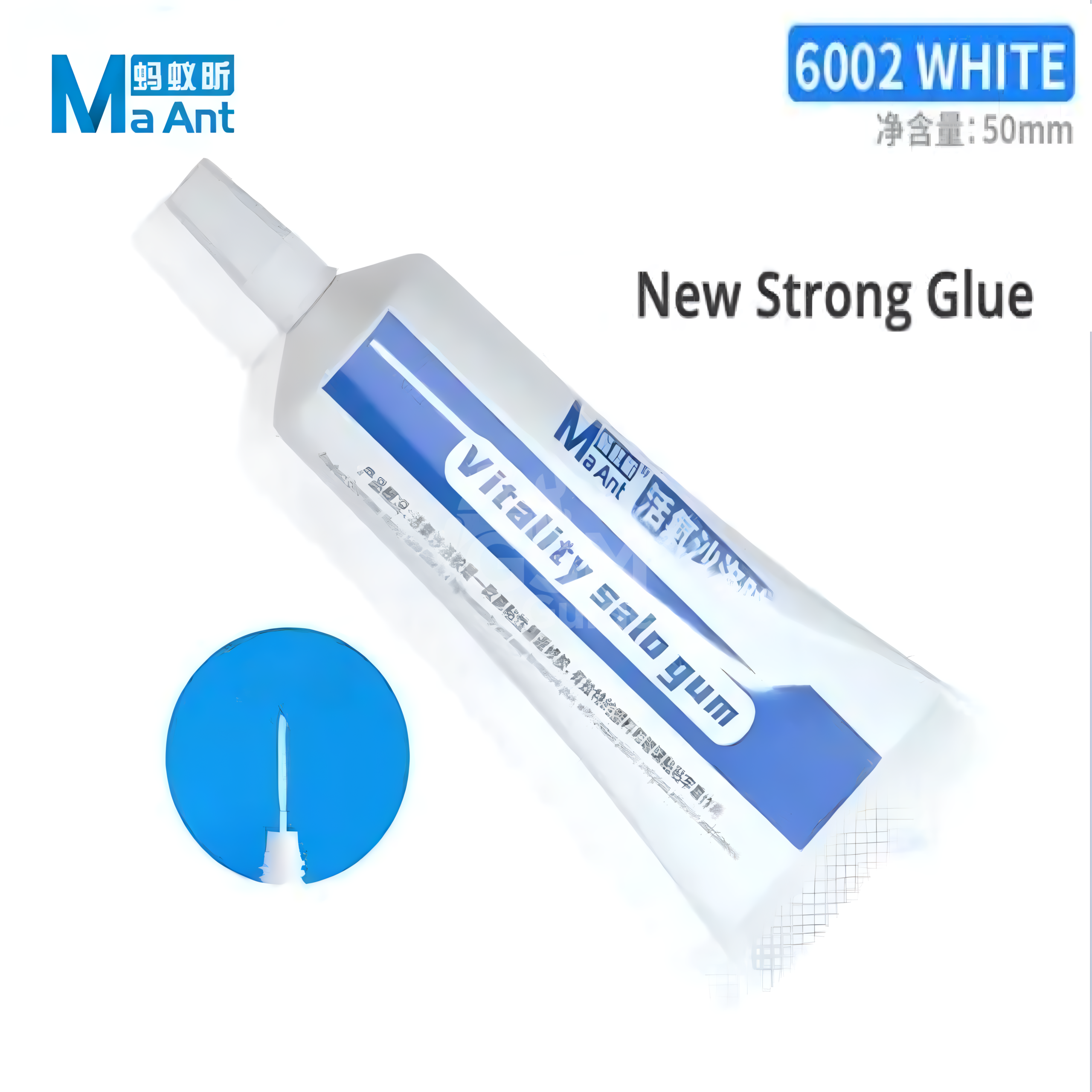 MaAnt 6002 White – Colle Adhésive pour Réparation Mobile (50 ml) MaAnt 6002 White – Colle Adhésive pour Réparation Mobile (50 ml) – Image 1