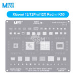 MaAnt M-16 – Stencil de Rebillage pour Redmi K50 / K50 Pro / Note 11 Pro / Note 11 Pro+ / Xiaomi 12 Pro Dimensity