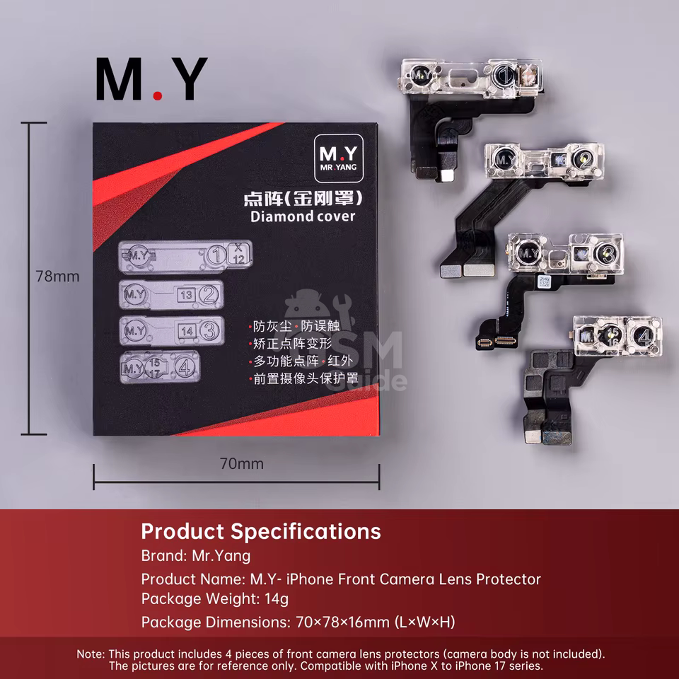 Mr.Yang MH8002 – Protection Face ID Dot Matrix pour iPhone Mr.Yang MH8002 – Protection Face ID Dot Matrix pour iPhone – Image 1