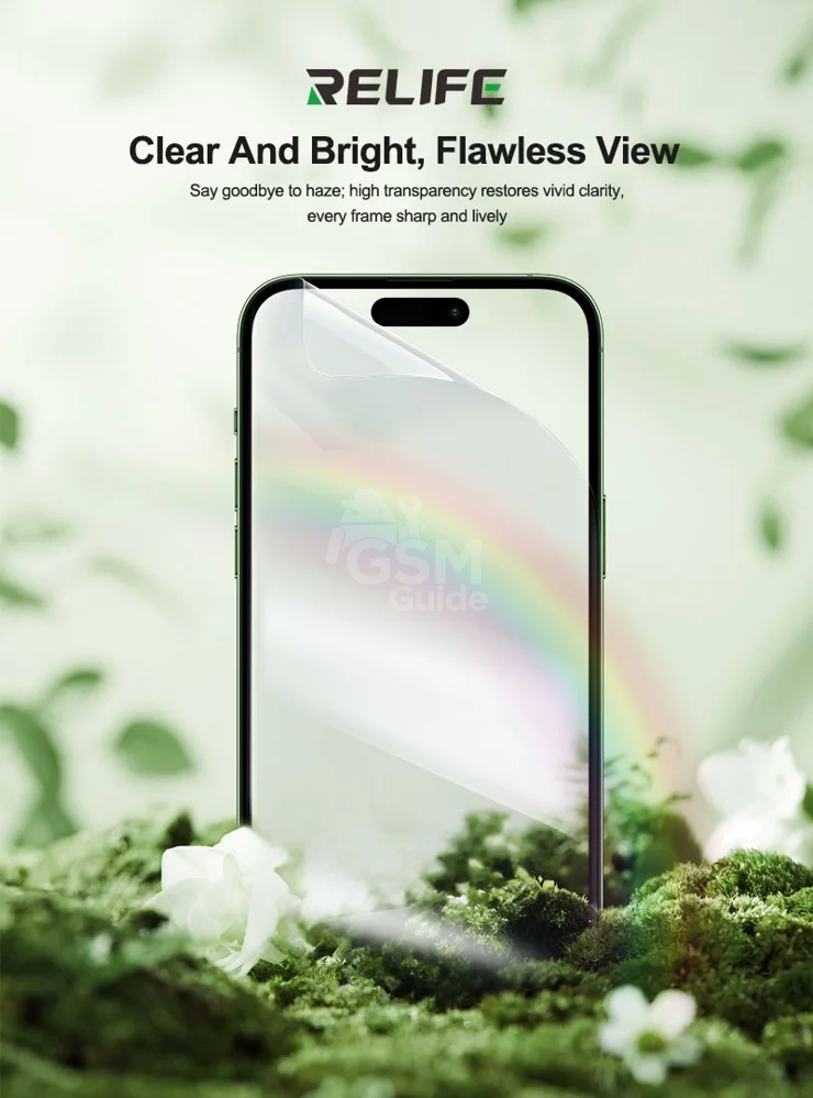 RELIFE GF-7H — Film hydrogel haute résistance, compatible avec la série C4. RELIFE GF-7H — Film hydrogel haute résistance, compatible avec la série C4 – Image 1