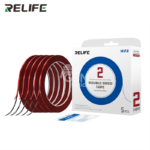 RELIFE HX2 Mobile Phone Sealing and Cushioning DOUBLE-SIDED TAPE/2MM/Red Coated/5Pcs