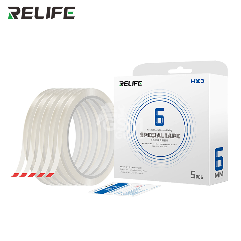 RELIFE HX3 RELIFE HX3 Specialized screen fixing tape for mobile phones 6MM/40M/5 – Image 1