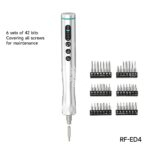 RF4 ED4 – Tournevis Électrique avec 42 Embouts S2