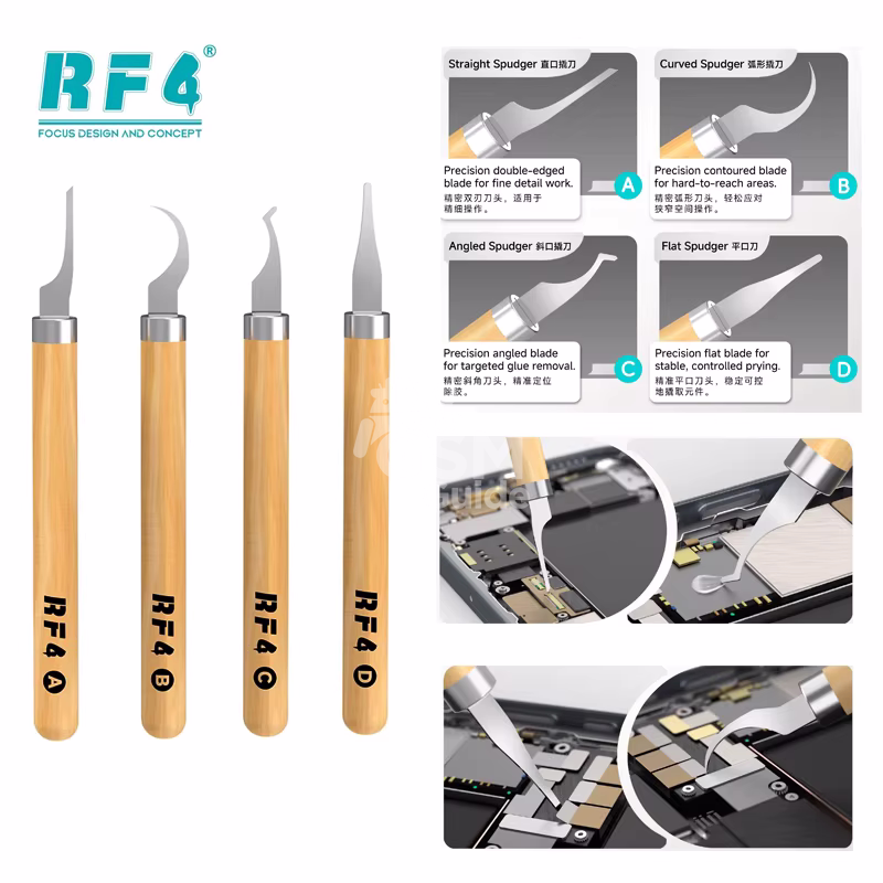 RF4 KH15 – Kit de Lames de Précision à Manche Bois RF4 KH15 – Kit de Lames de Précision à Manche Bois – Image 1