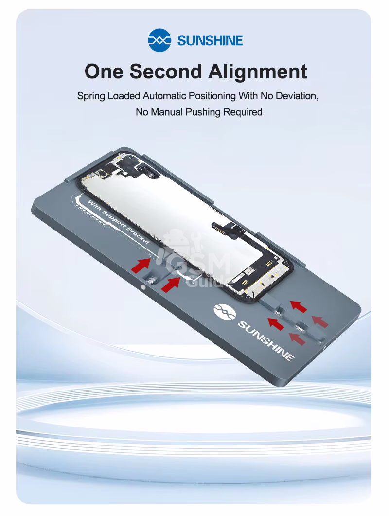 SUNSHINE SS-061A SE 1 SUNSHINE SS-061A Moule de laminage à alignement de ressorts pour iPhone 12-17 – Image 1