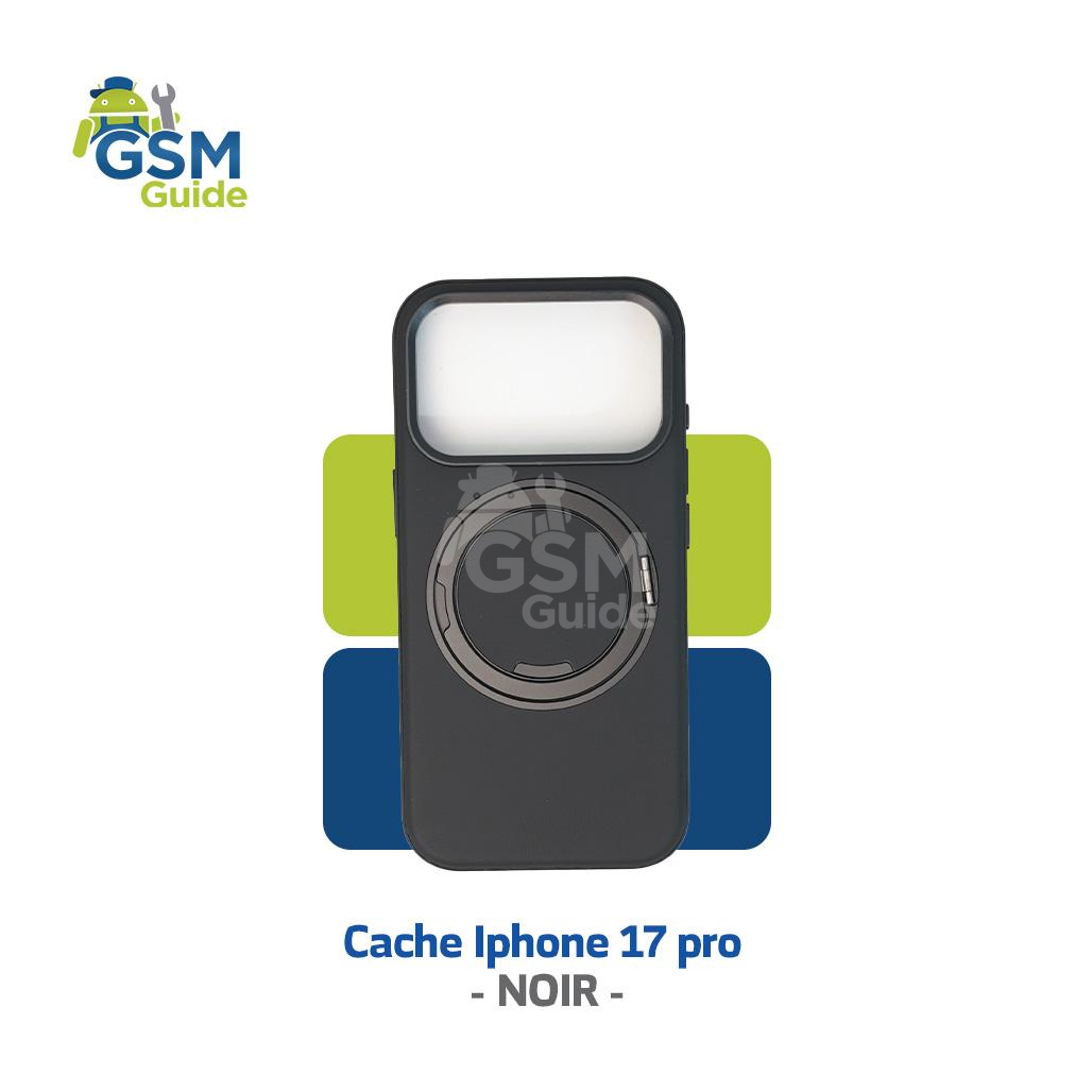 WhatsApp Image 2026-09-30 at 15.56.09 Cache de protection Noir avec support pour iPhone 17 Pro – Image 1
