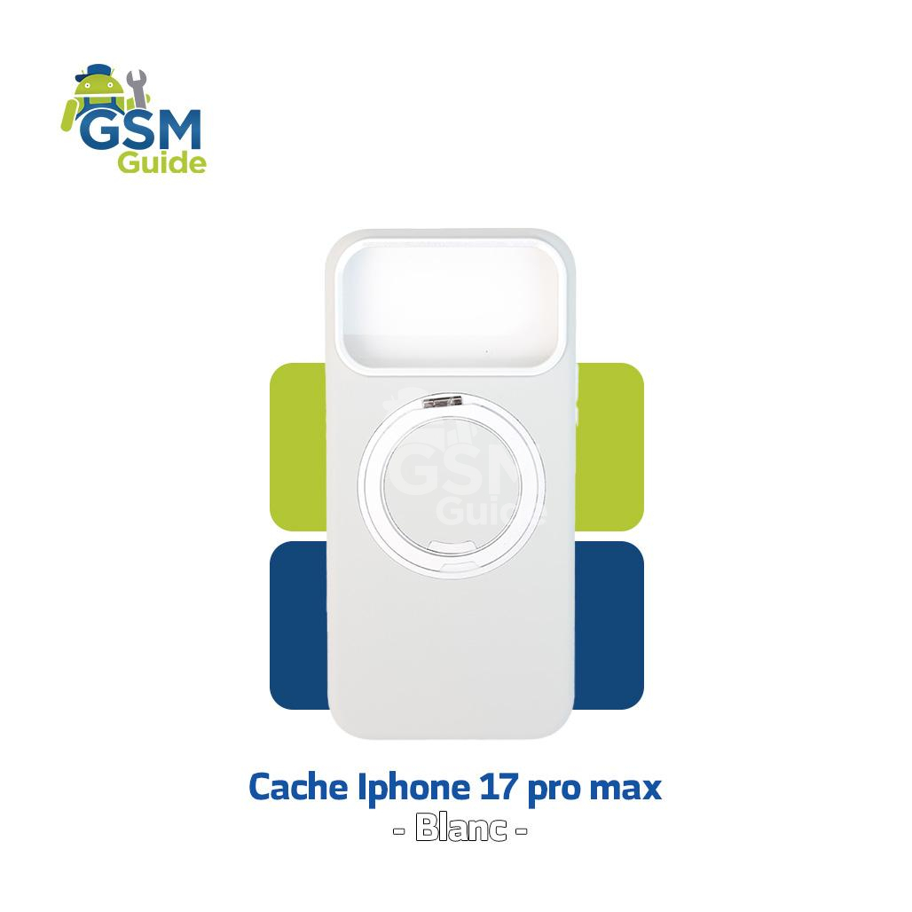 WhatsApp Image 2026-09-30 at 15.56.10 (6) Cache de protection Blanc avrec support pour iPhone 17 Pro Max – Image 1