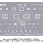 MaAnt SAM-10 – Stencil de Rebillage CPU Exynos 9820 / Snapdragon 855 0,12 mm