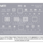 MaAnt SAM-15 – Stencil de Rebillage CPU Snapdragon 888 / Exynos 2100 0,12 mm
