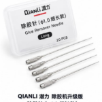 Qianli – Aiguilles Longues 1.0 de Retrait de Colle (Lot de 12, pour Machine à Décoller)