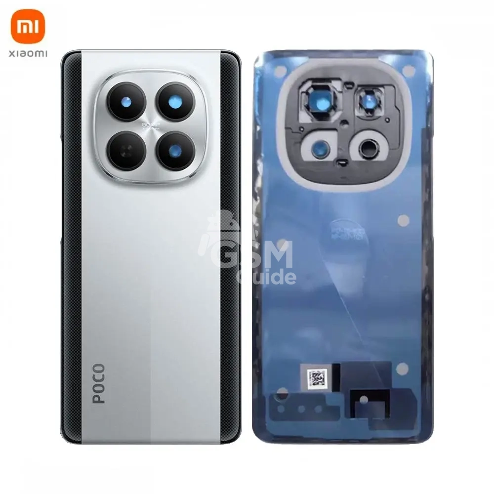 Cache Arrière Original Xiaomi Poco M8 5G Argent Cache Arrière Original Xiaomi Poco M8 5G Argent – Image 1
